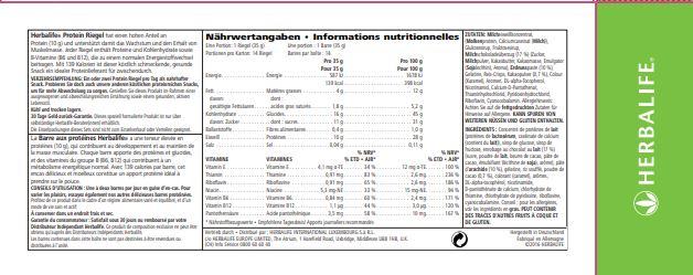 HERBALIFE - Protein Riegel 14 Riegel a 35g