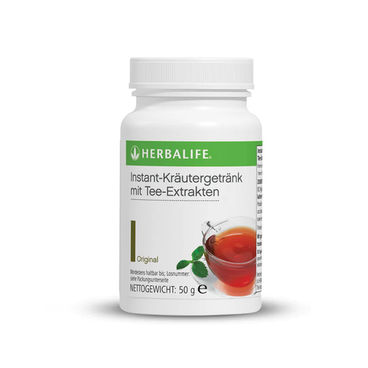 koffeinhaltiges Instant-Kräutergetränk mit Tee-Extrakten